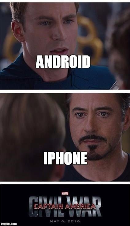 40 Funniest iPhone vs Android memes [Updated 2021 Summer]