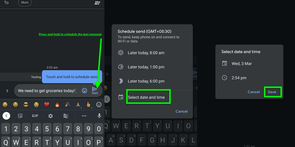 How To Schedule Text Messages On Your Android Phone ️ 📅