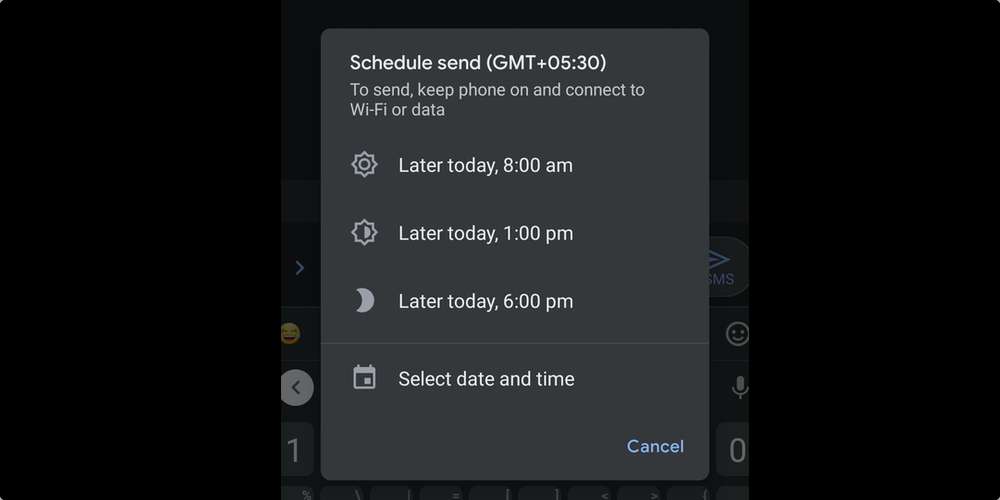 schedule text messages