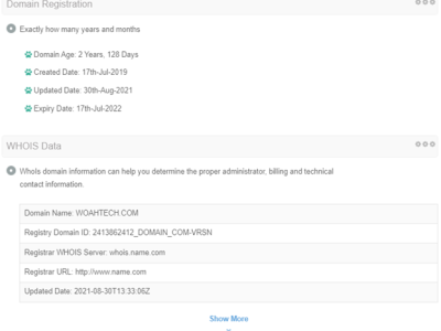 WHOIS Data
