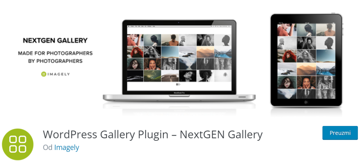 NextGEN Gallery plugin page