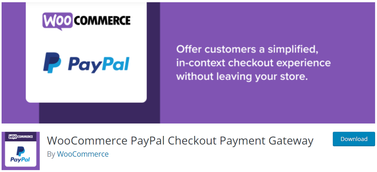 WooCommerce PayPal Checkout Payment Gateway plugin page