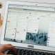 Laptop with project management software