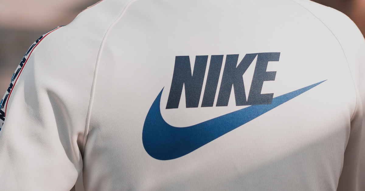 Nike logo on t-shirt