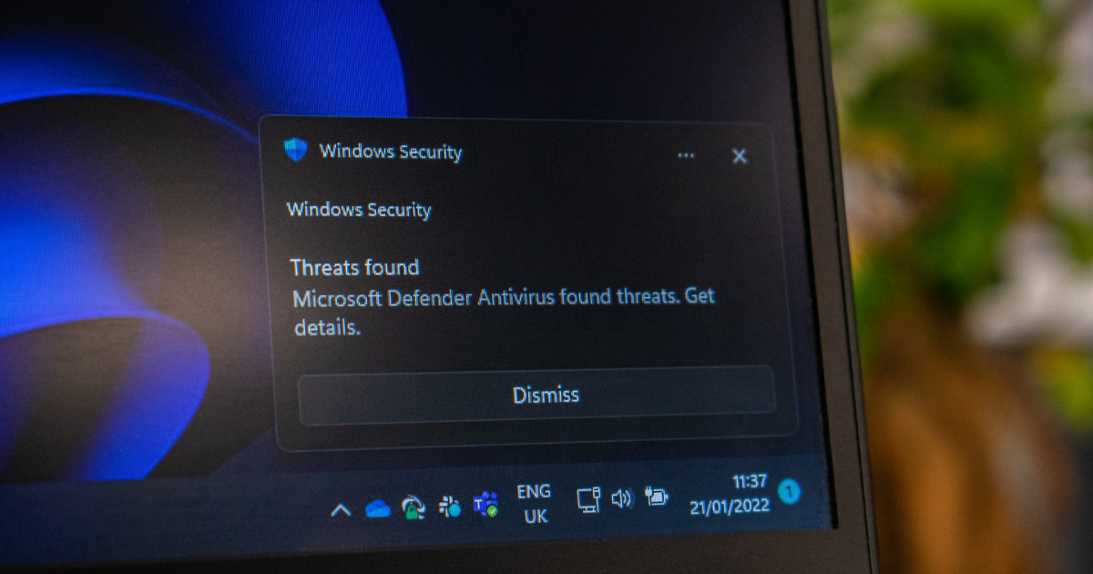 Windows Security message